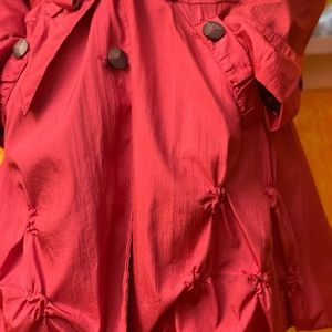 Pink trench coat
